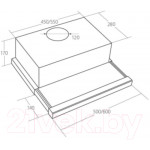 Вытяжка телескопическая Akpo Light Eco Glass 50 WK-7