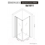 Душевой уголок Berges Urban 90x90x195 / 061011