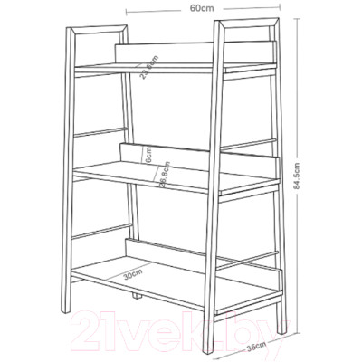 Стеллаж Brabix Loft Sh-002 / 641231