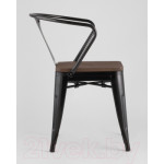 Стул Stool Group Tolix Arm Wood / YD-H440AR-W LG-01