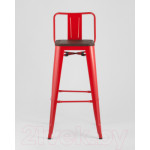 Стул барный Stool Group Tolix Wood со спинкой / YD-H765E-W LG-03