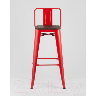 Стул барный Stool Group Tolix Wood со спинкой / YD-H765E-W LG-03