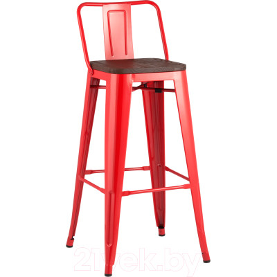 Стул барный Stool Group Tolix Wood со спинкой / YD-H765E-W LG-03