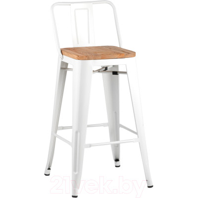 Стул барный Stool Group Tolix Wood со спинкой / YD-H765E-W LG-02