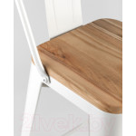 Стул барный Stool Group Tolix Wood со спинкой / YD-H765E-W LG-02