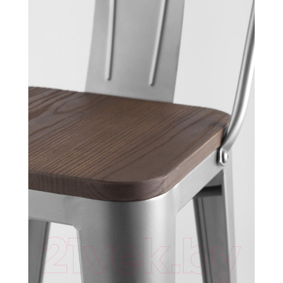 Стул барный Stool Group Tolix со спинкой / YD-H765E-W YG-15