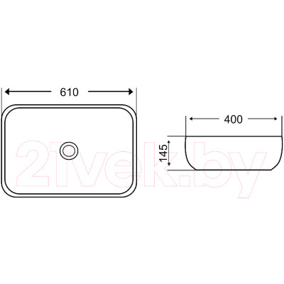 Умывальник WeltWasser Elbach 2143P M805