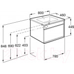 Тумба под умывальник Roca Aneto / 857430806