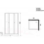 Душевой уголок Niagara NG-009-14QT 90x90x195