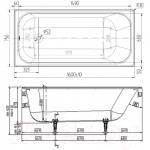 Ванна чугунная Wotte Старт 160х75 / БП-00000002