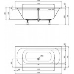 Ванна акриловая Ideal Standard Hotline Duo K274901 170x75