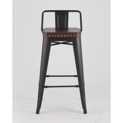 Стул барный Stool Group Tolix Soft / LF626A Matte Black 3474/PU7005