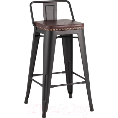 Стул барный Stool Group Tolix Soft / LF626A Matte Black 3474/PU7005