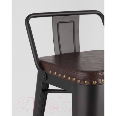 Стул барный Stool Group Tolix Soft / LF626A Matte Black 3474/PU7005