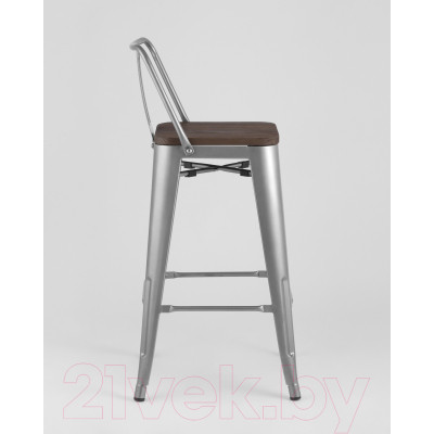 Стул барный Stool Group Tolix Wood со спинкой / YD-H675E-W YG-15