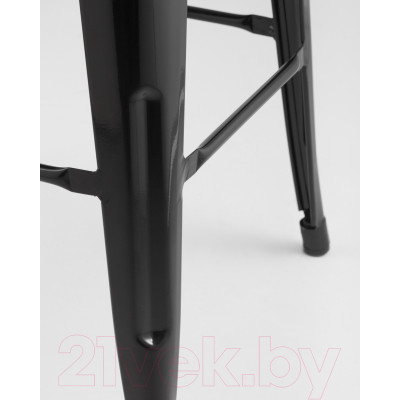 Стул барный Stool Group Tolix Wood со спинкой / YD-H675E-W LG-01