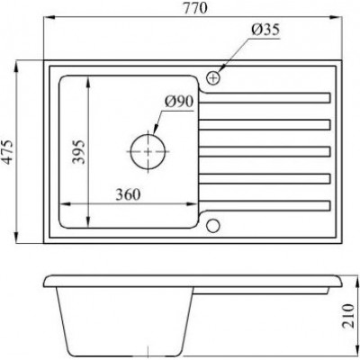 Мойка кухонная AV Engineering Art AV770490AGR