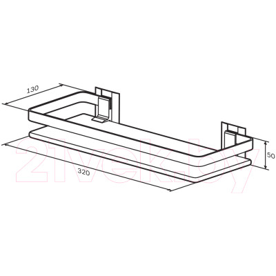 Полка для ванной AM.PM Sense L A7455100