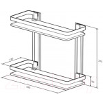 Полка для ванной AM.PM Sense L A7455200