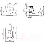 Унитаз подвесной Ideal Standard Tesi T0079V3