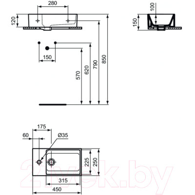 Умывальник Ideal Standard T373301