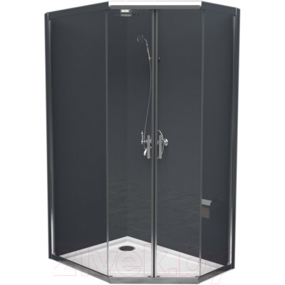 Душевой уголок BelBagno UNO-195-PH-2-100/80-C-Cr