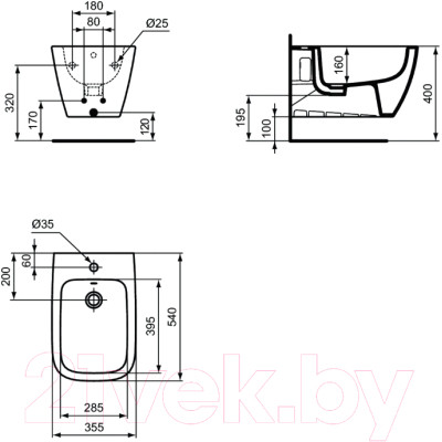 Биде подвесное Ideal Standard T461501