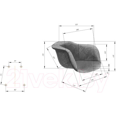 Стул Sheffilton SHT-ST31-С1/S95-1