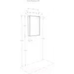 Шкаф с зеркалом для ванной Акватон Кантри 55