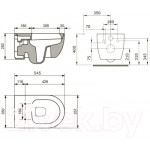 Унитаз подвесной Bocchi V-Tondo Rimless 1416-001-0128 + A0336-001