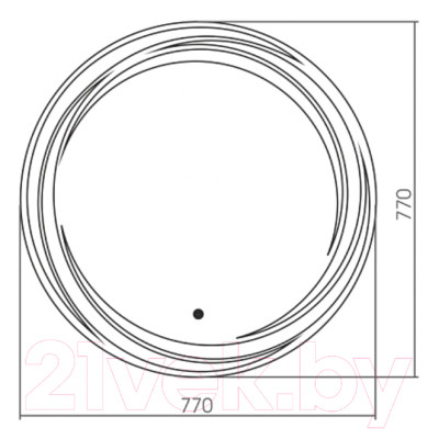 Зеркало Aquanika Round AQR7777RU34