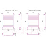 Полотенцесушитель водяной Сунержа Богема+ прямая 60x50 / 30-0220-6050