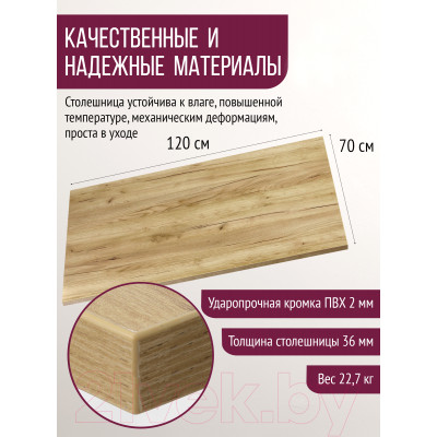 Столешница для стола Millwood 120x70