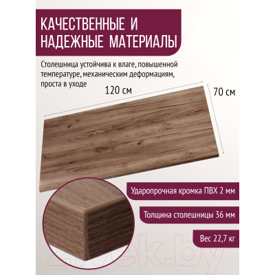 Столешница для стола Millwood 120x70