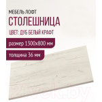 Столешница для стола Millwood 130x80