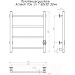Полотенцесушитель электрический Тругор Аспект Пэк СП 1 60х50 32мм / 271809