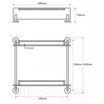 Полка для ванной Bemeta Omega 104202122