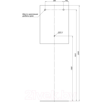 Зеркало Aquanet Гласс 60 LED / 274025