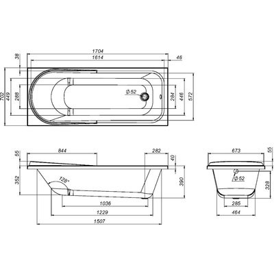 Ванна акриловая AM.PM Like W80A-170-070W-A