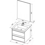 Тумба под умывальник Aquanet Lino 60 / 253901