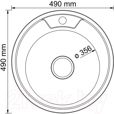 Мойка кухонная Mixline Круг 528183