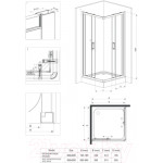Душевой уголок Deante Funkia KYC 441K