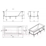 Ванна акриловая Roca Easy 180x80 / 248618000