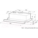 Вытяжка телескопическая Krona Kamilla 450 1m / 00016465