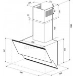 Вытяжка наклонная Krona Irida Sensor 600 / 00018190