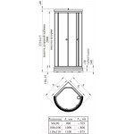 Душевой уголок Radomir 90 / 1-09-1-0-0-1801