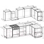 Кухонный гарнитур Интермебель Микс Топ-15 2x1.6м правая