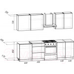 Кухонный гарнитур Интермебель Микс Топ-5 2.0м