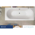 Ванна акриловая VagnerPlast Briana 185x90 / VPBA185BRI2X-04