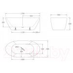 Ванна акриловая BelBagno BB77-1700-W0